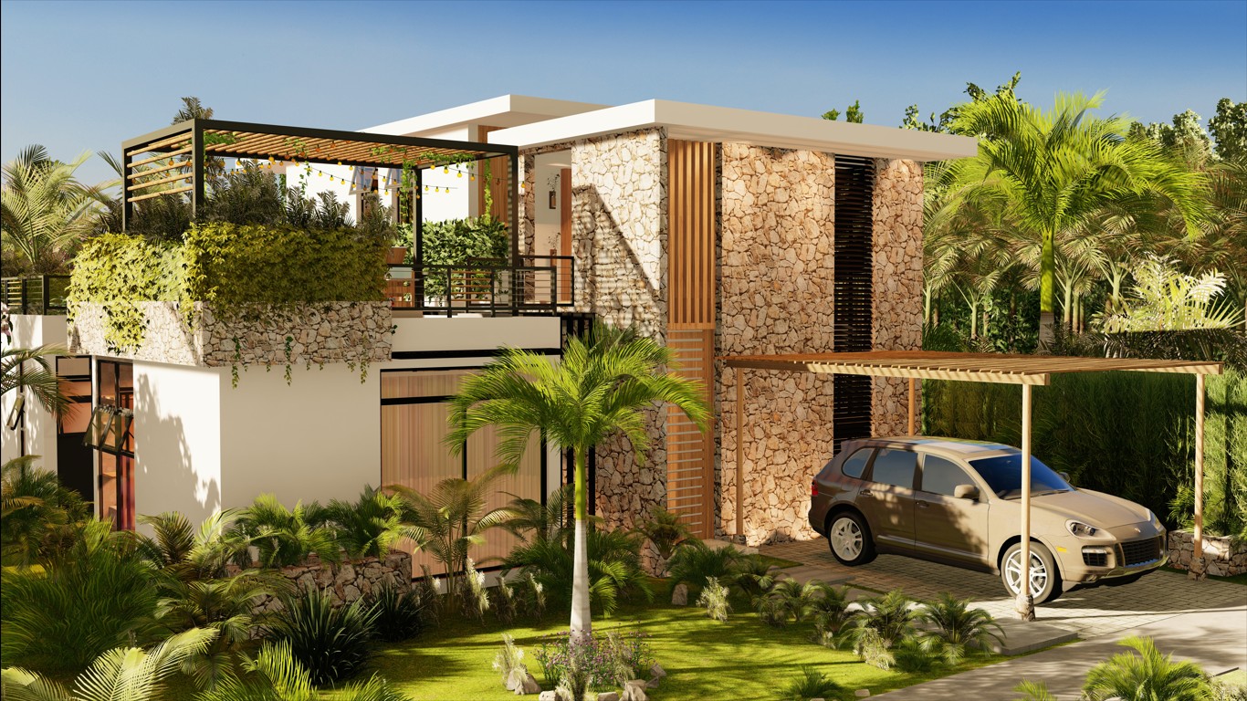 casas vacacionales y villas - Residencial de Villas Eco- Friendly  en venta a Veron, Punta Cana