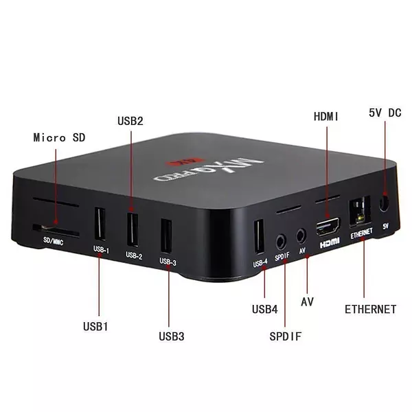 accesorios para electronica - Smart Tv Box 4k Ucd 3840x2160 Mxq Pro Convertidor 2