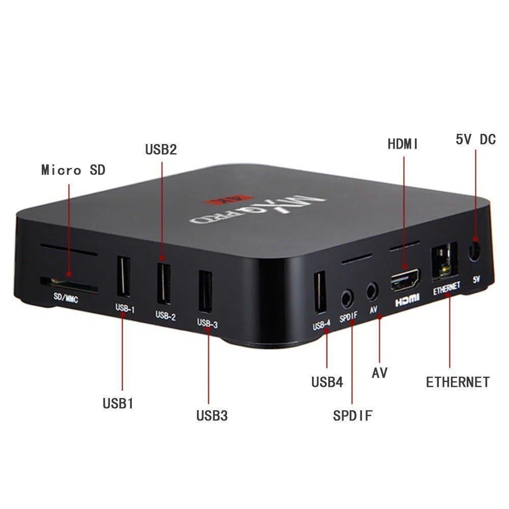 accesorios para electronica - Smart Tv Box 4k Ucd 3840x2160 Mxq Pro Convertidor 1