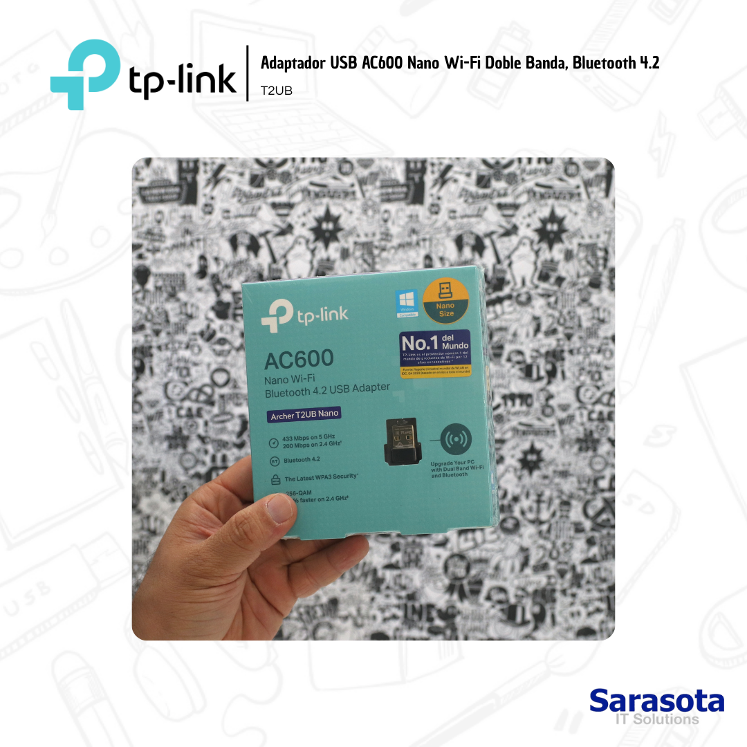 accesorios para electronica - Tp-link Adaptador wifi USB de 5g AC600 Archer T2UB 1