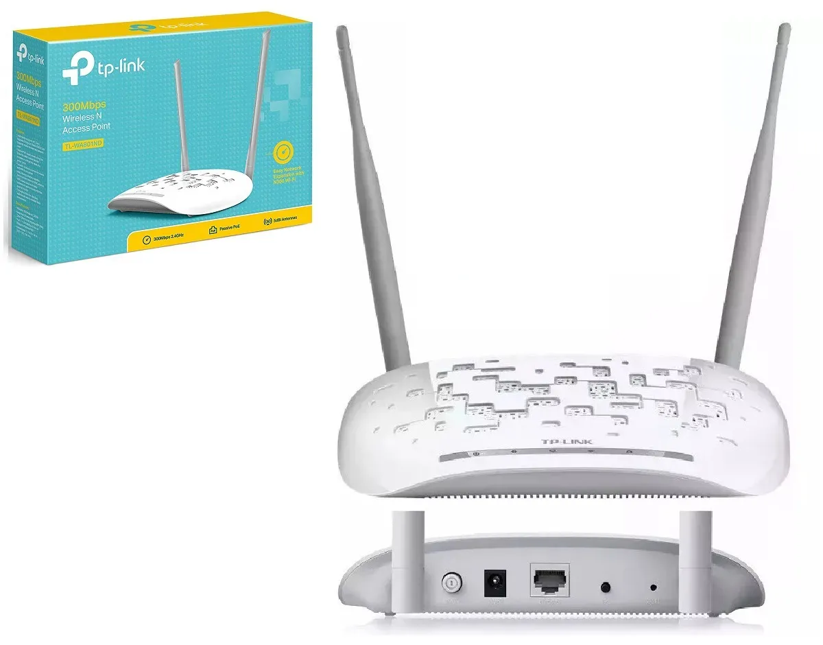 computadoras y laptops - ACCESS POINT TP-LINK TL-WA801ND, 2.4GHZ/300MBPS,1 PUERTO LAN POE,.