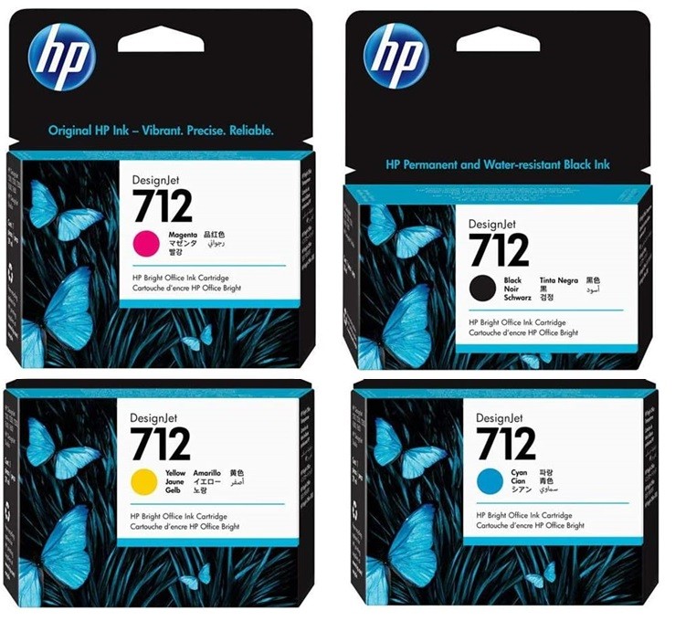 impresoras y scanners - CARTUCHOS ORIGINALES HP 712 PARA PLOTTERS ,DESIGNJET EN TODOS LOS COLORES   1
