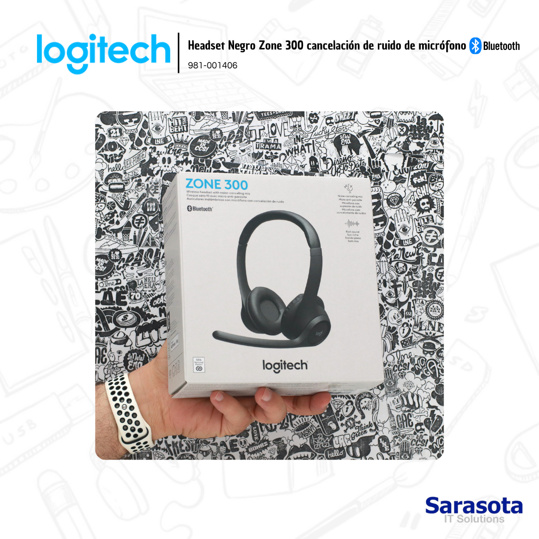 accesorios para electronica - Logitech Headset Zone 300 con micrófono Bluetooth  2