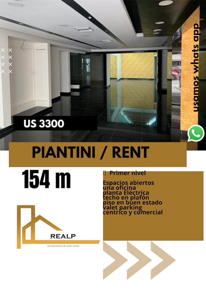 oficinas y locales comerciales - Local comercial en Piantini
