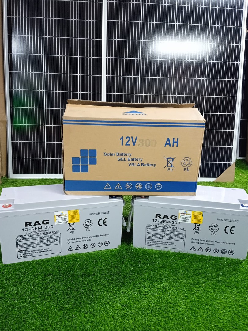 plantas e inversores - Baterias Solar Rag 300 AH