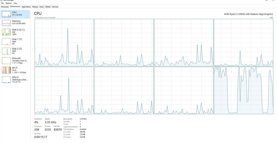 computadoras y laptops - Cpu Torre completo 16gb ram, ryzen 3400g 8 hilos 3