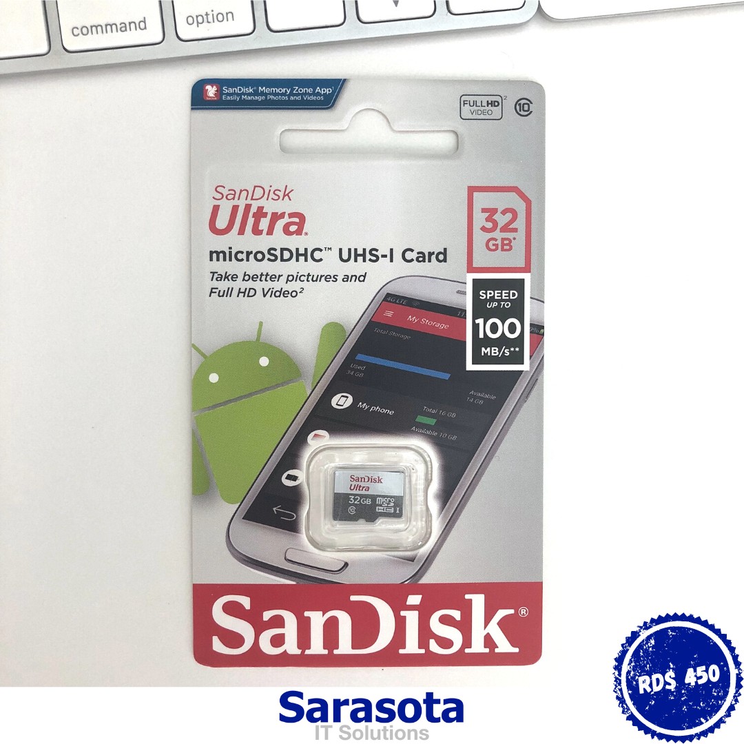 accesorios para electronica - microSD 32Gb SanDisk Ultra
