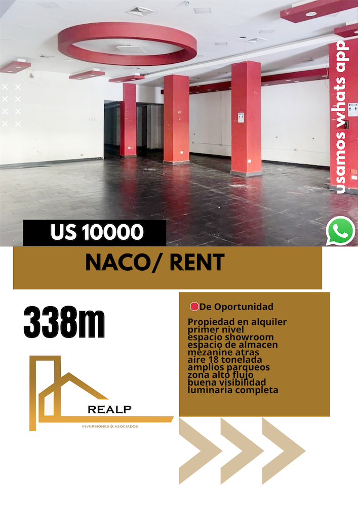 oficinas y locales comerciales - Local en Naco primer nivel 