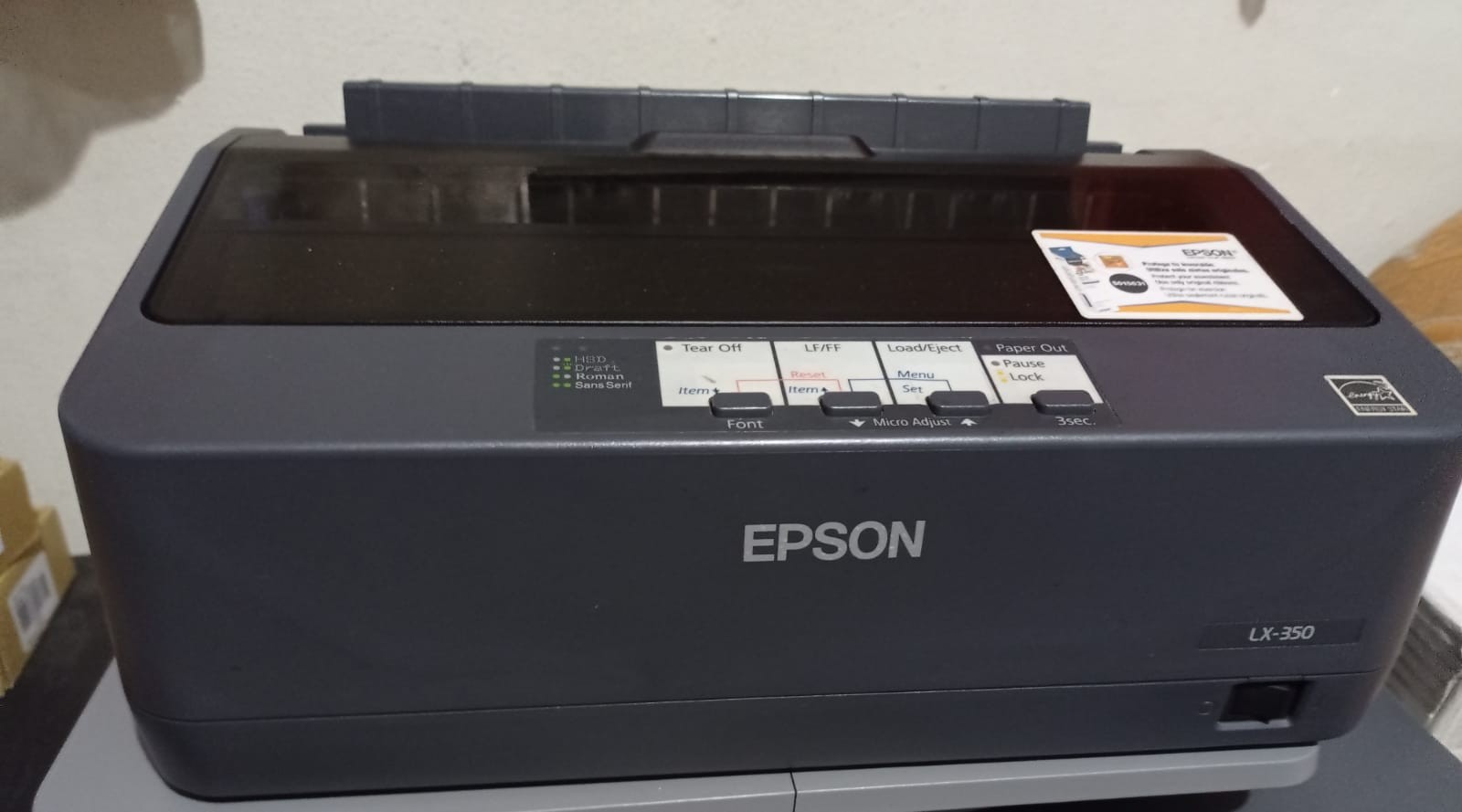 impresoras y scanners - Impresora EPSON LX-350 matrixial, puerto paralelo y USB, papel normal y continuo
