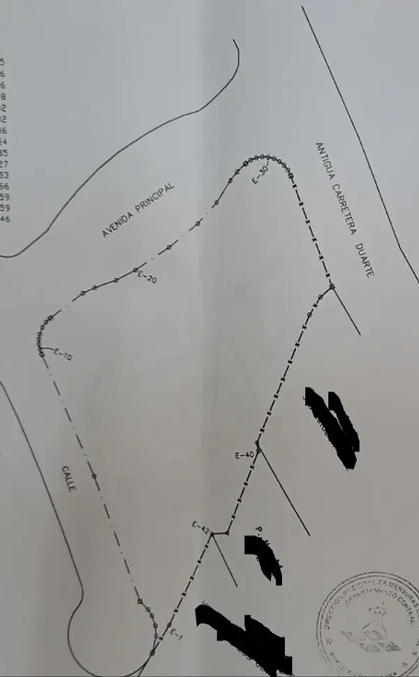 solares y terrenos - Solar  3,029 mts Aut. Duarte km 20 antes del peaje  ideal para proyecto apt