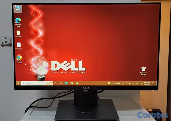 computadoras y laptops - Monitor Dell 24 Pulgadas Sin bordes hdmi Pantalla Giratoria  2