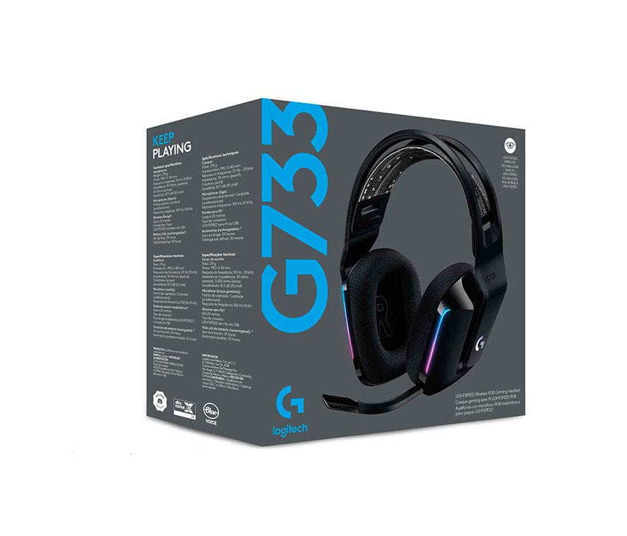 computadoras y laptops - AUDIFONO CON MICROFONO LOGITECH G733 LIGHTSPEED WIRELESS RGB GAMING HEADSET 1