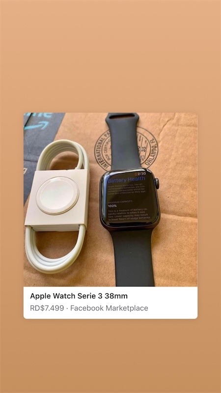 otros electronicos - Apple Watch serie 3 nuevo 100% bateria