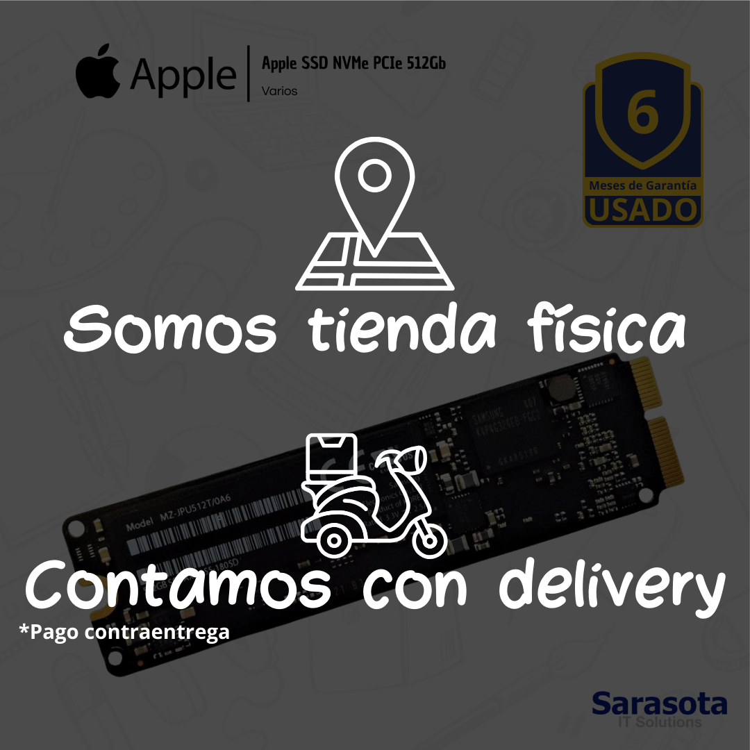 accesorios para electronica - Apple SSD NVMe PCIe 512Gb 1