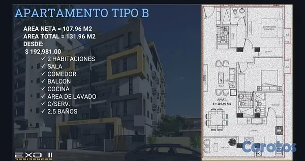 apartamentos - Apto 5B, Proyecto EII, Tropical 5