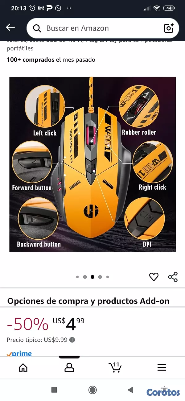 accesorios para electronica - Maus Gamer 3
