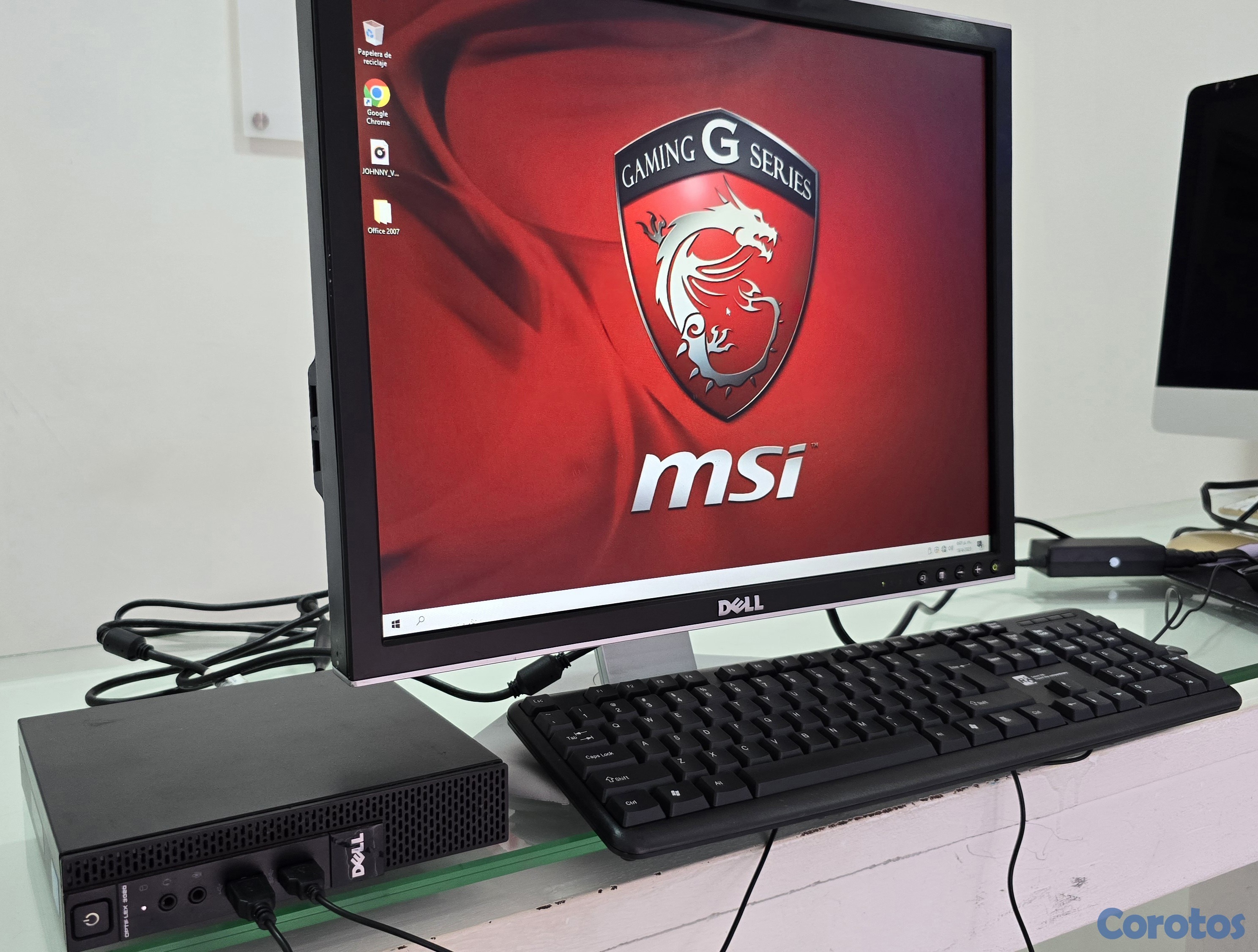 computadoras y laptops - Cpu mini Dell Core i5 Ram 8gb Disco 500gb + Monitor 20 Pulg completo  1