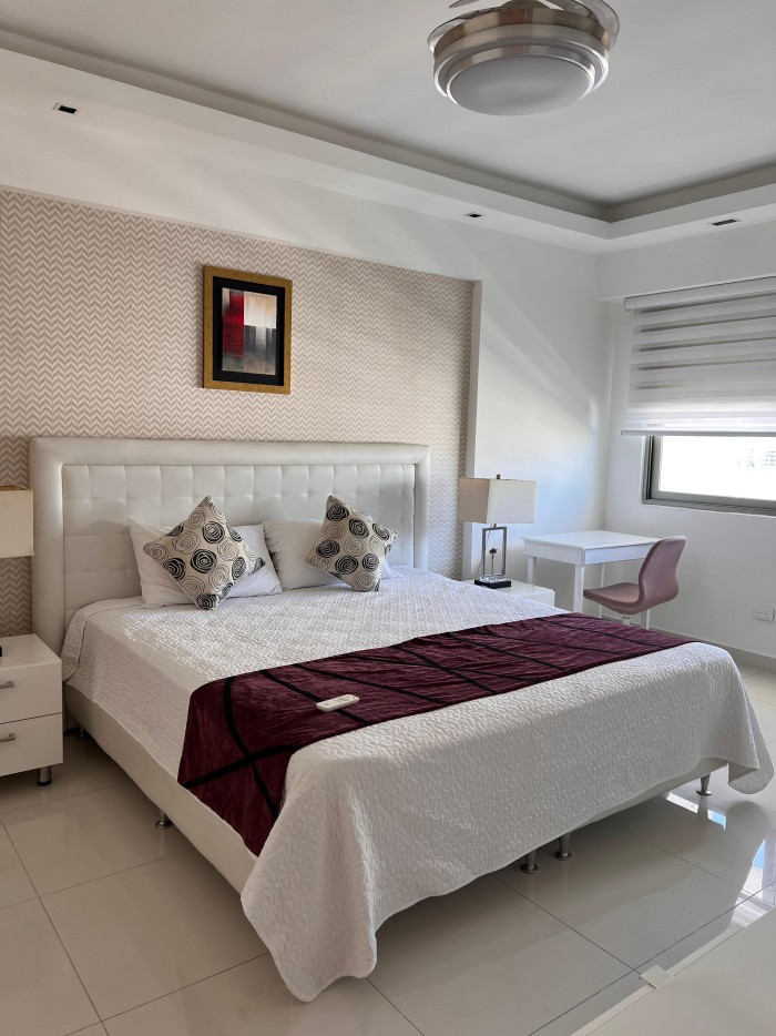 apartamentos - Alquilo apartamento amueblado en torre moderna con vista al mar 6