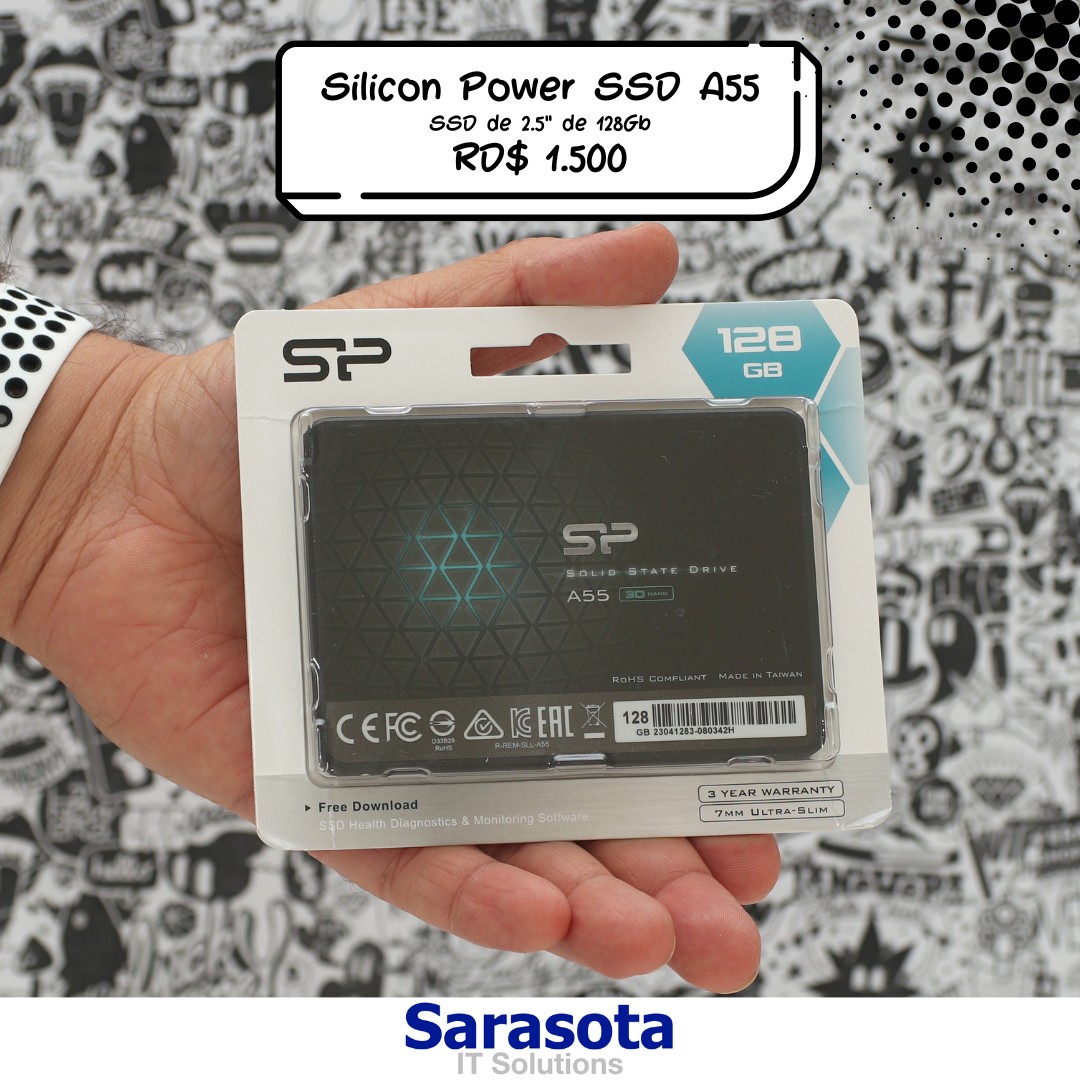computadoras y laptops - SSD 128Gb Silicon Power Garantía 1 año