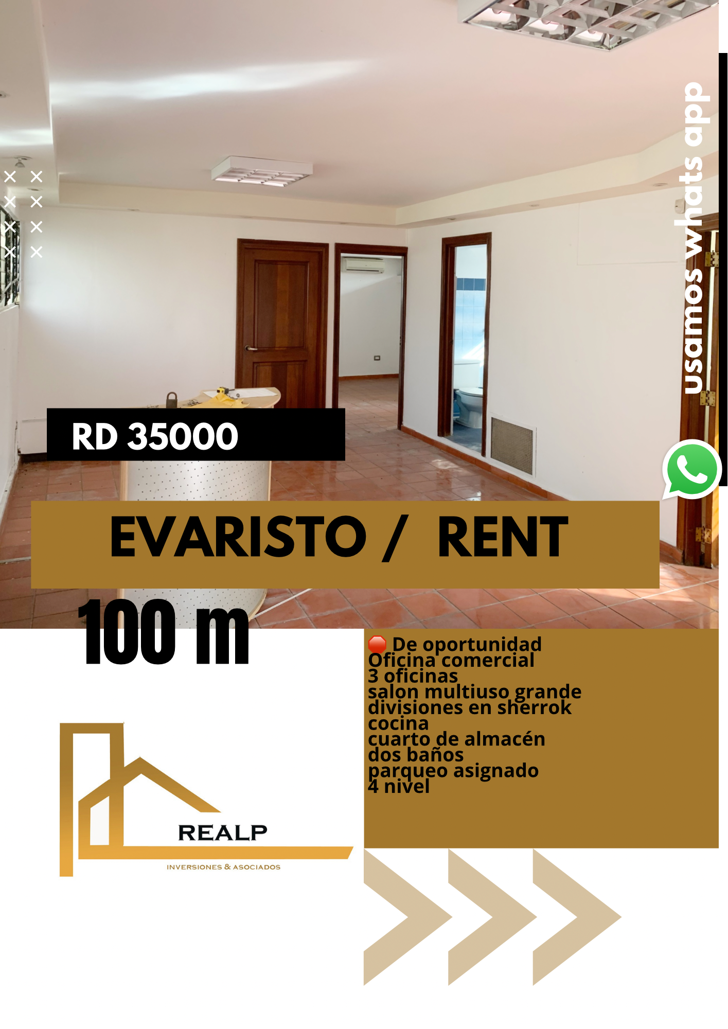 oficinas y locales comerciales - Oficina céntrica en la evaristo