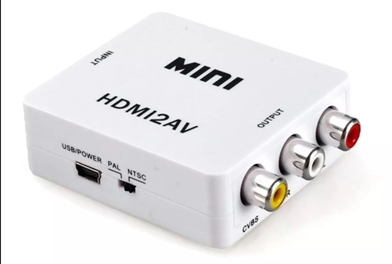 accesorios para electronica - Adaptador de HDMI a AV 2