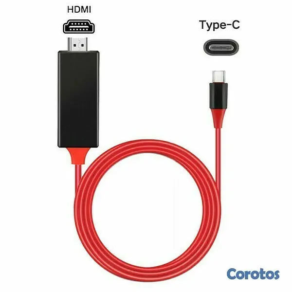 accesorios para electronica - Cable HDMI con conector tipo C - proyecta el contenido a la TV. 2