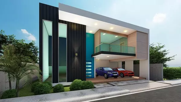 casas - Moderna Casa De 2 Niveles En Venta – Res. Vista Del Mango, Gurabo, Santiago. 2