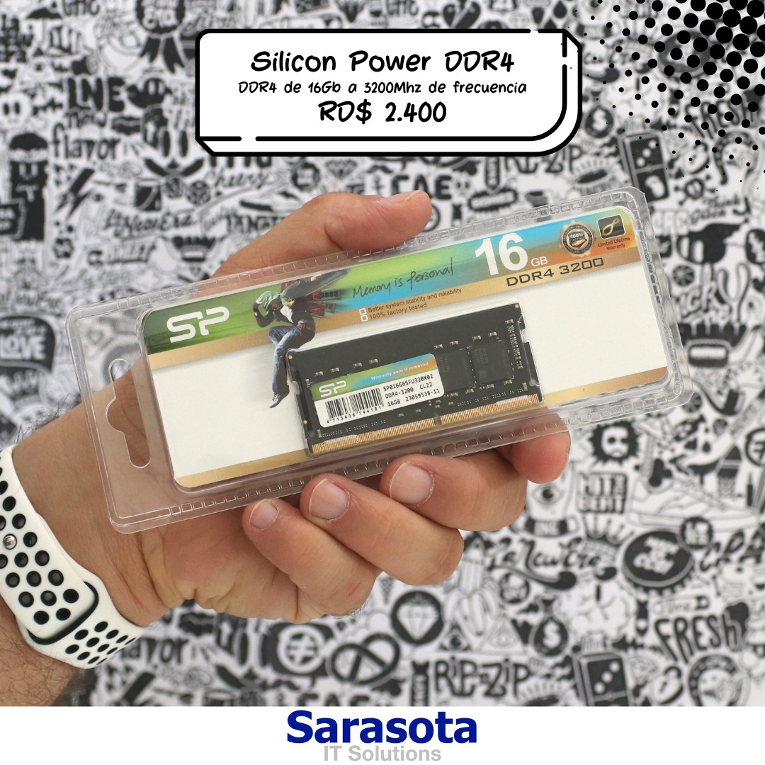 computadoras y laptops - DDR4 de 16Gb Silicon Power (Somos Sarasota)
