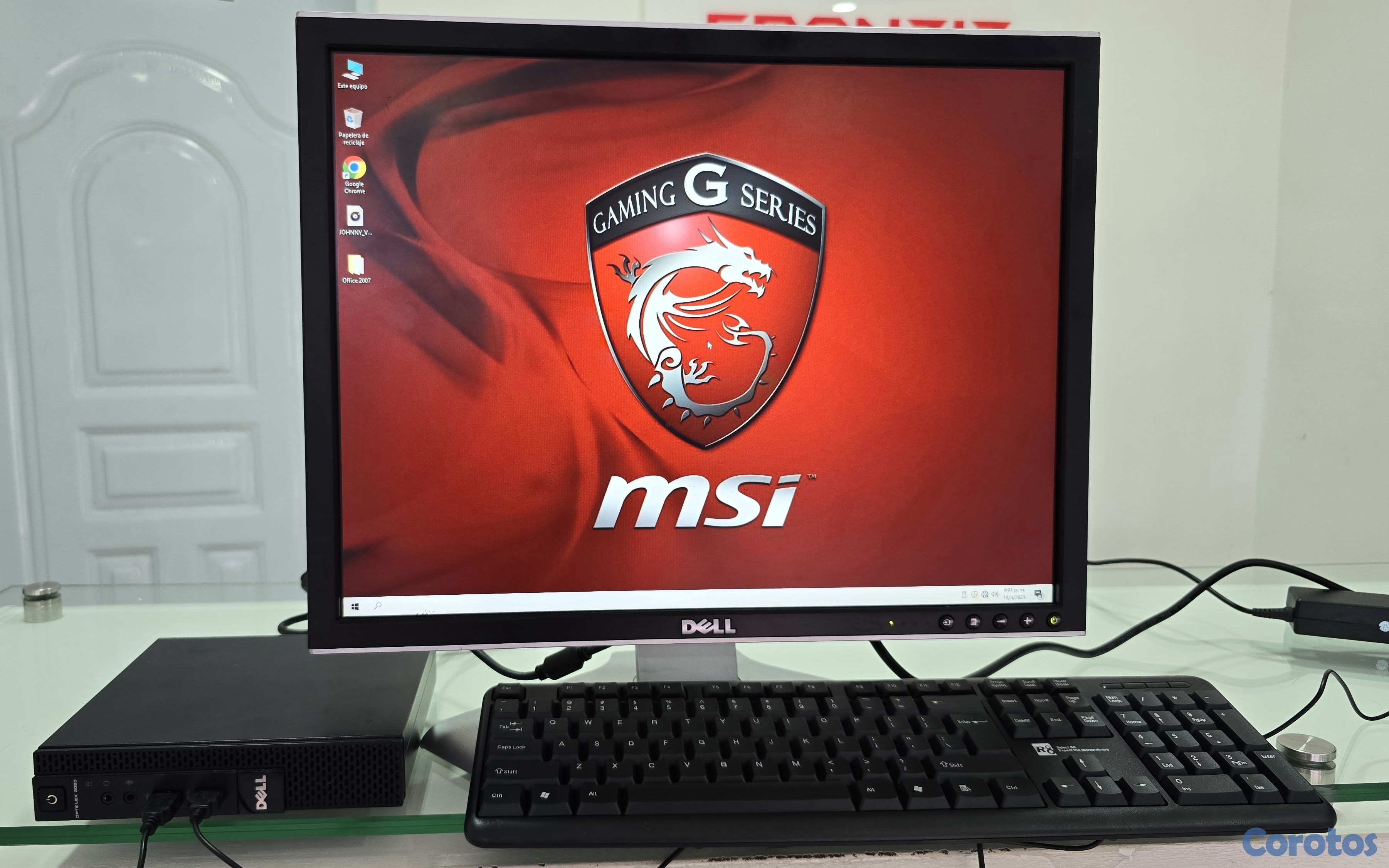 computadoras y laptops - Cpu mini Dell Core i5 Ram 8gb Disco 500gb + Monitor 20 Pulg completo  2