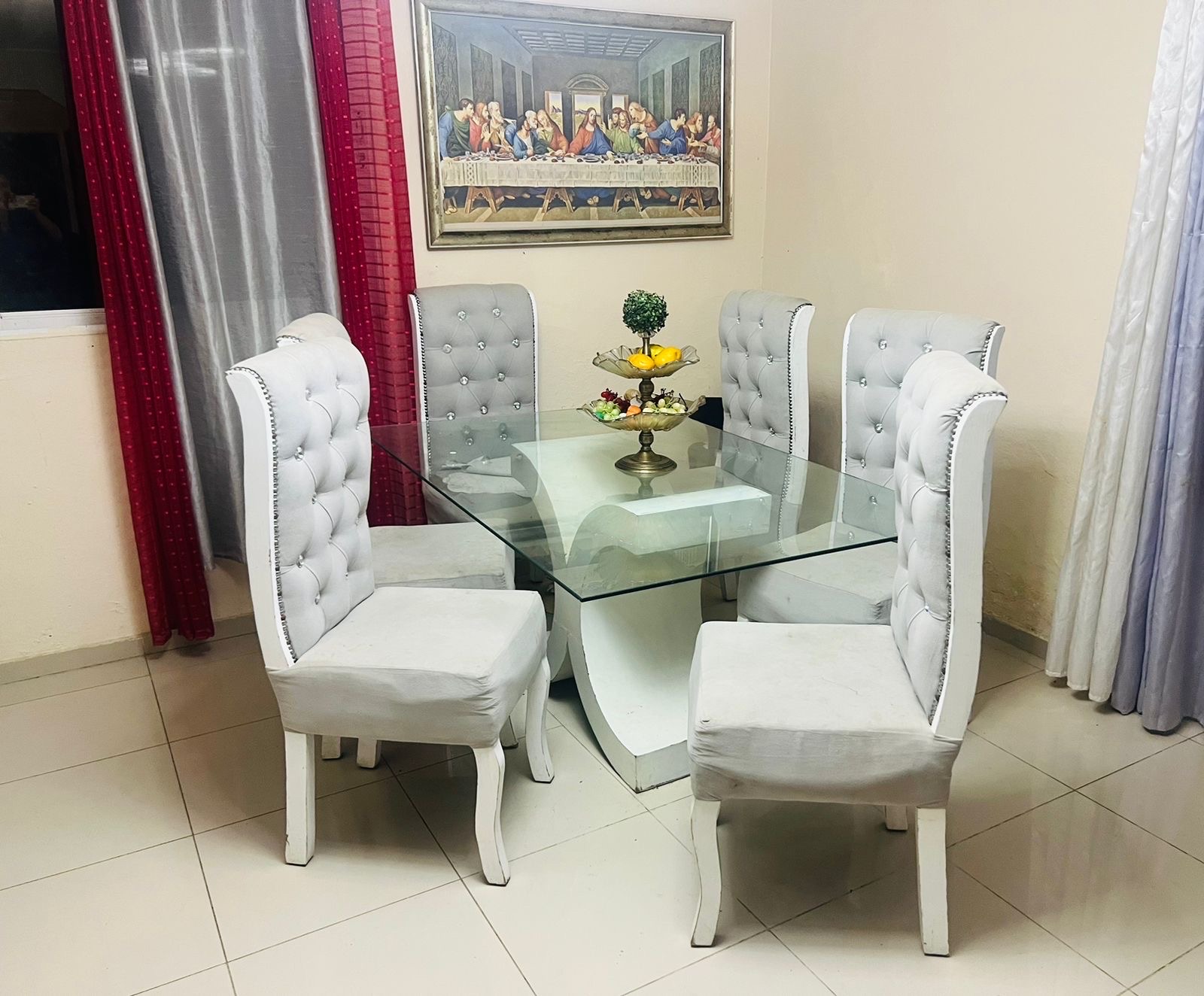 muebles y colchones - Juego de Comedor de 6 silla calidad premium
