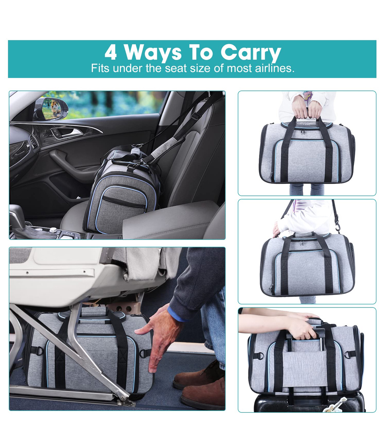 animales y mascotas - Bolso de transporte para perro o gato   3