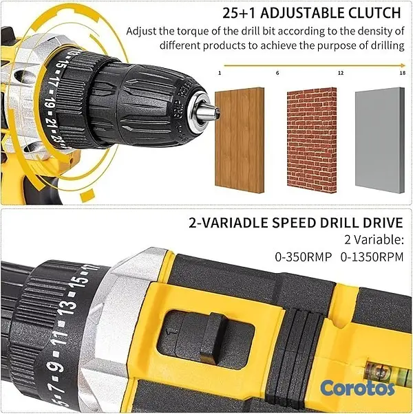 herramientas, jardines y exterior - TALADRO DE 36V + HERRAMIENTAS  4