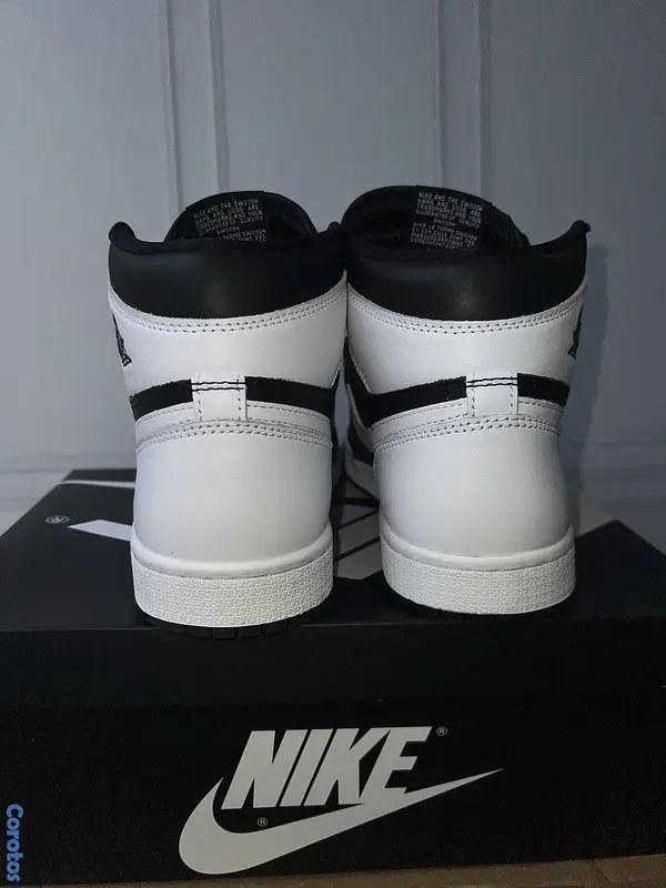 zapatos para hombre - AIR JORDAN 1 HIGH BLACK AND WHITE Size 8  3