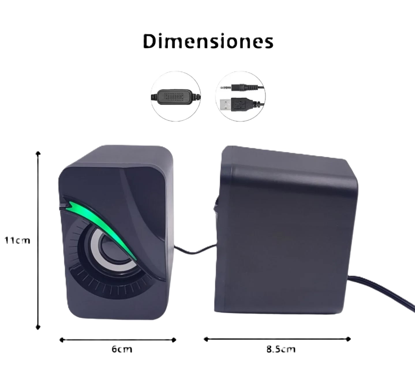 camaras y audio - Bocina Q9 Prime USB para pc 3