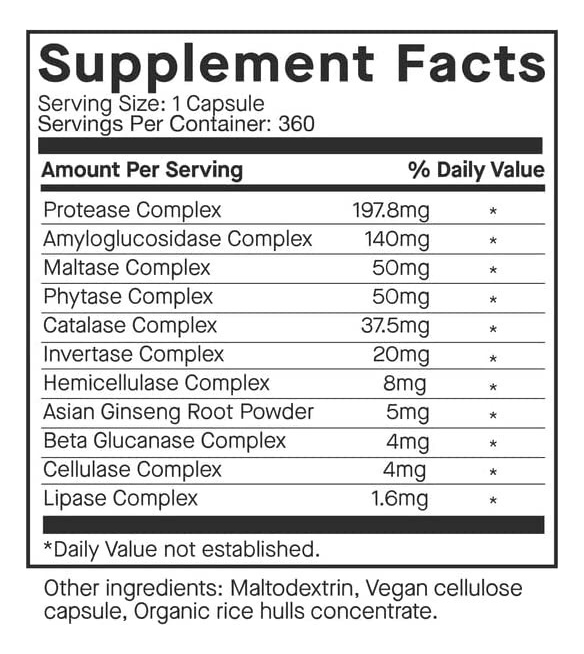 Salud y Equipamiento Médico - Enzimas Digestivas Lifegive - Unid - Unidad A $2868 2