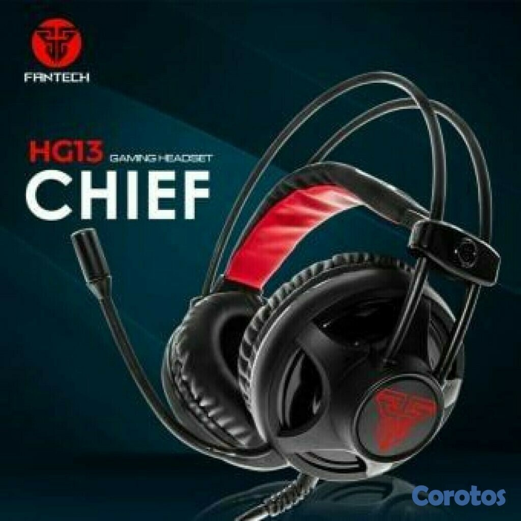 computadoras y laptops - AUDIFONO CON MICROFONO FANTECH HG13 PARA GRANDES JUGADORES CON LUZ  2