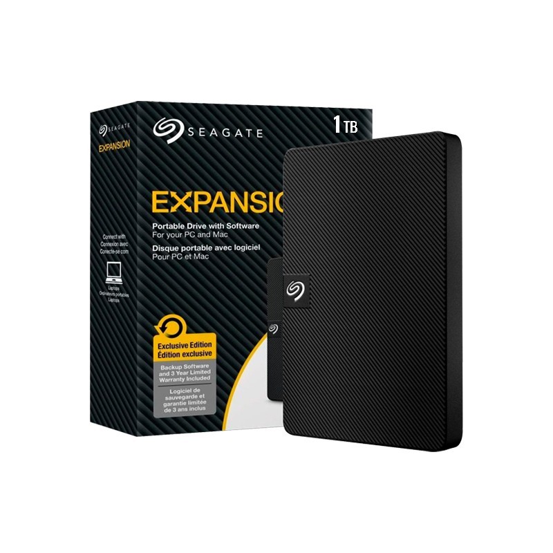 computadoras y laptops - DISCO DURO 1TB EXTERNO SEAGATE USB3.0 2.5" NEGRO, EXPANSION. 0
