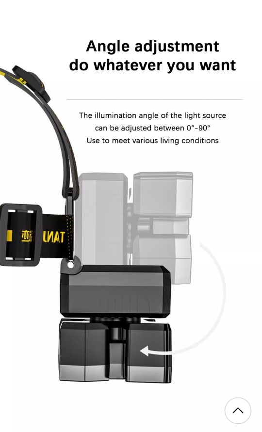 deportes - Lampara Recargable Led Luz Para La Cabeza 5 Focos Impermeable Lintera 6
