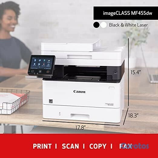 impresoras y scanners - MULTIFUNCIONA CANON imageCLASS MF455dw,COPIA,SCANER,IMPRESORA,FAX, DUPLEX,Wi-Fi, 1