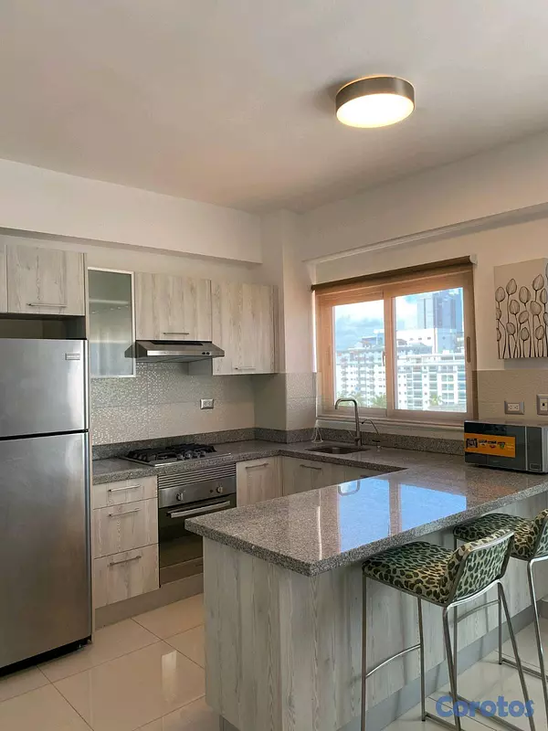 apartamentos - Apartamento en alquiler amueblado en Piantini  3