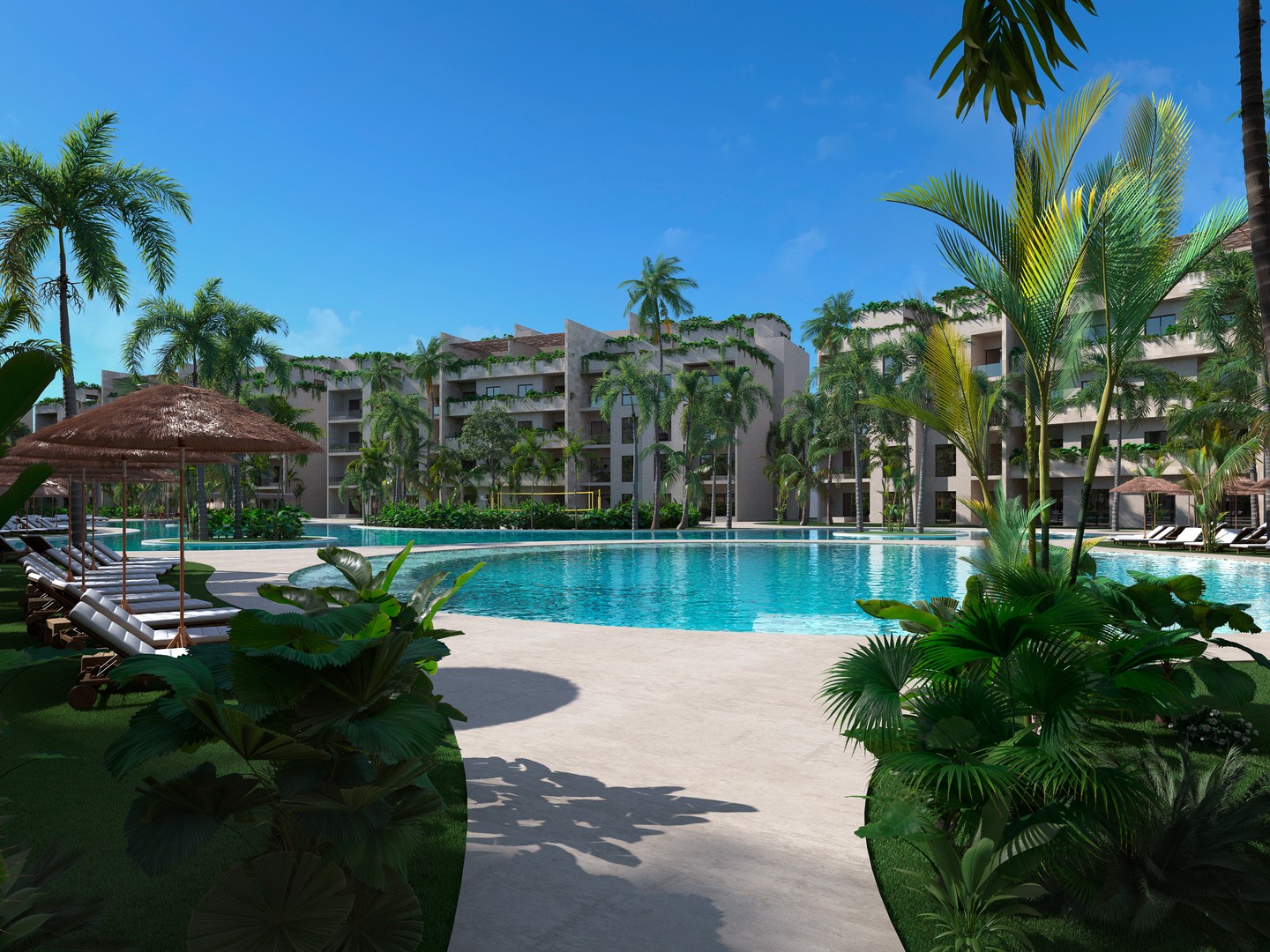 Proyecto de apartamentos y villas en venta en Punta Cana, a pasos de la playa.  1