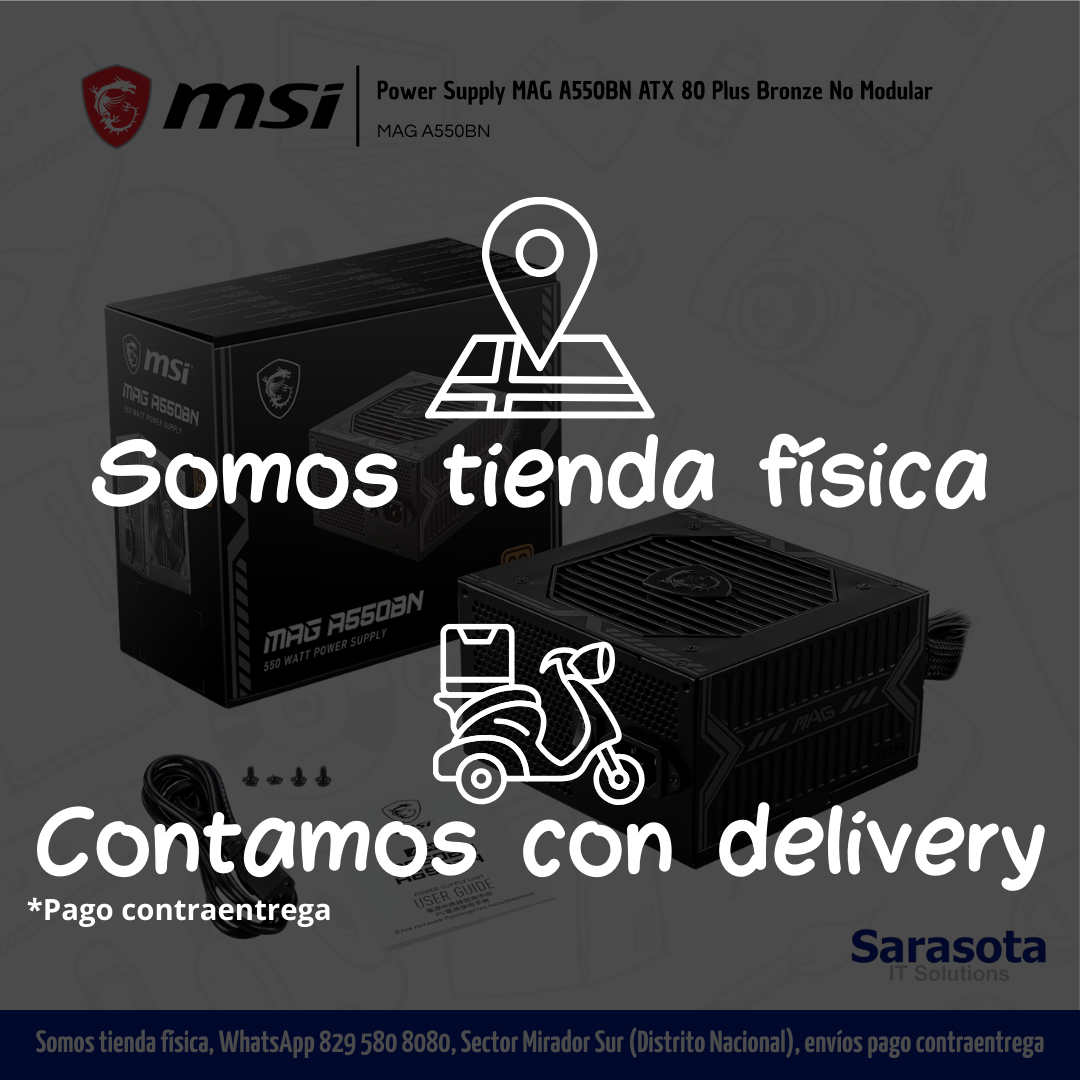 accesorios para electronica - Msi Power Supply MAG A550BN ATX 80 Plus Bronze  1