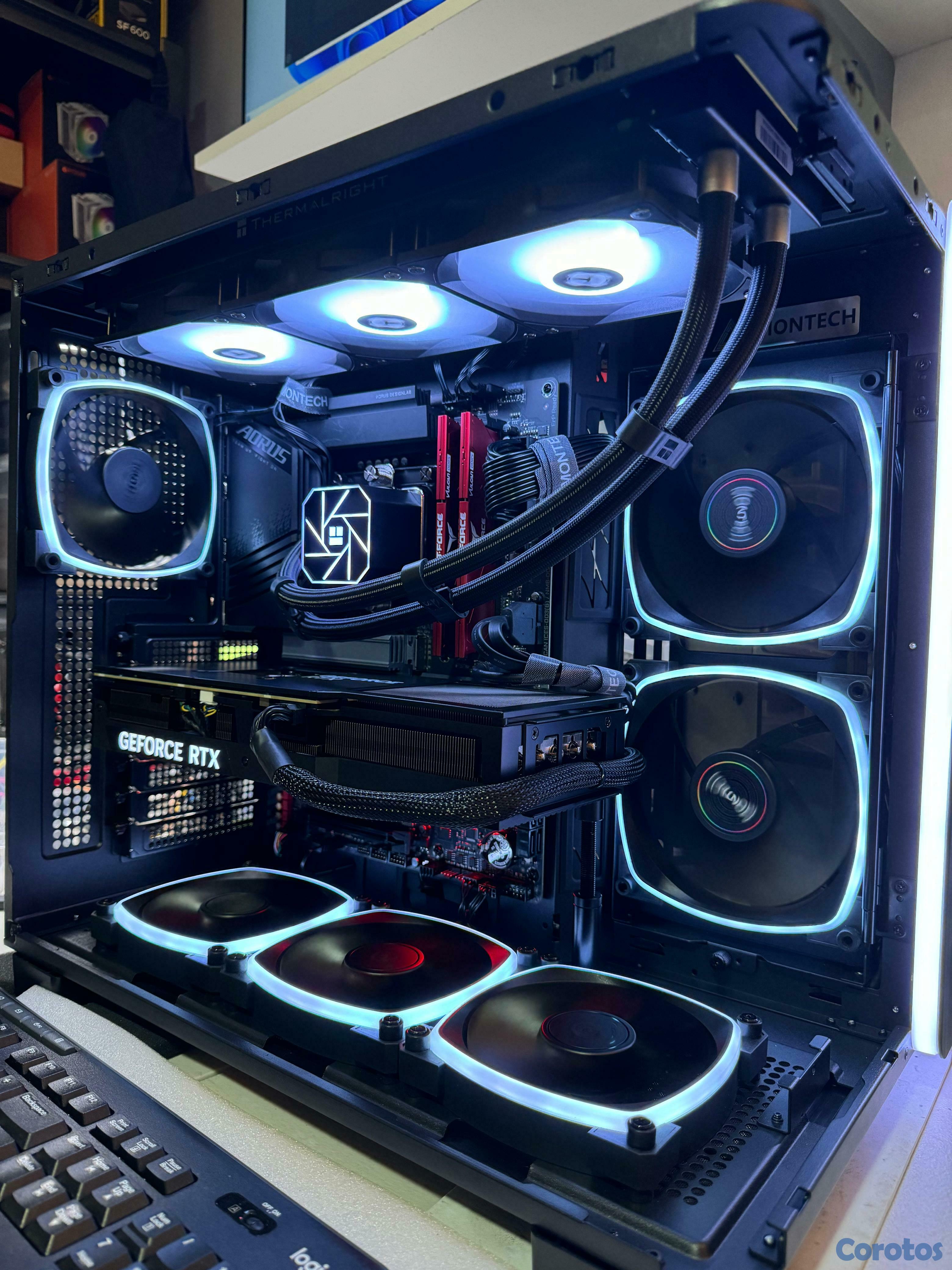 computadoras y laptops - CPU Gaming Core i9 13th, 32GB RAM 1TB SSD Nvidia RTX4070 360mm WaterCooler Nueva 3