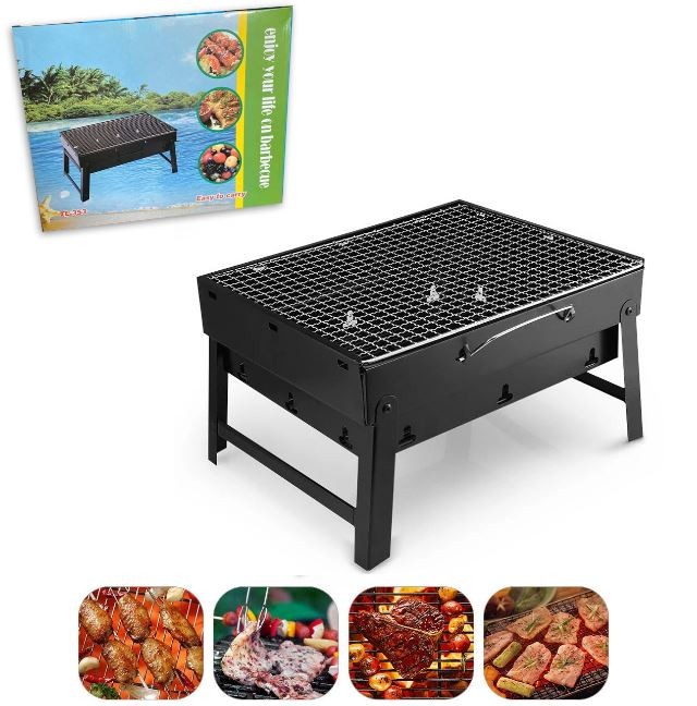 herramientas, jardines y exterior - Mini BBQ, parrilla portatil de carbon.