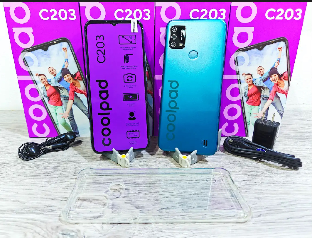 celulares y tabletas - COOLPAD C203 + TCL BUDS (64GB, 6.8"
", 4GB RAM)