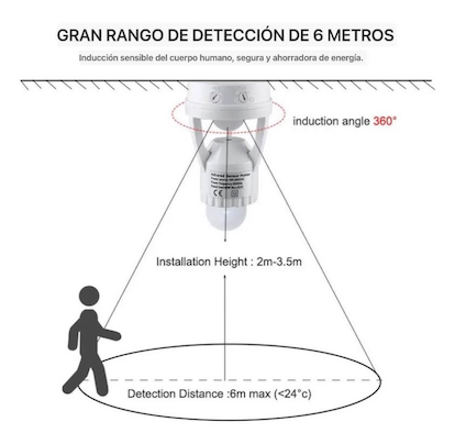 otros electronicos - zocalo censor de movimiento  0