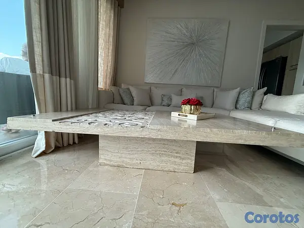 muebles y colchones - Mesa de centro de Marmol 3