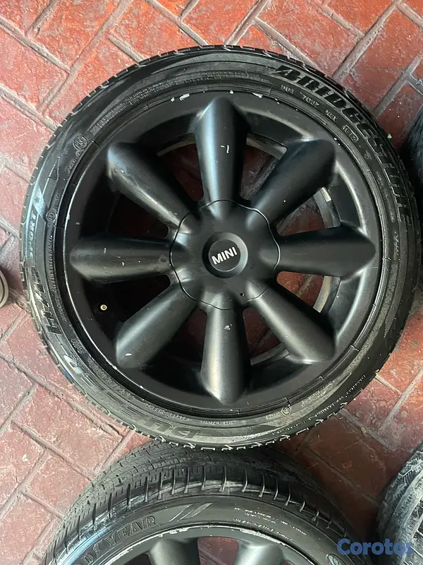 repuestos - Juego de Aros con gomas de mini cooper 2011 negros 5x120 número 18 2
