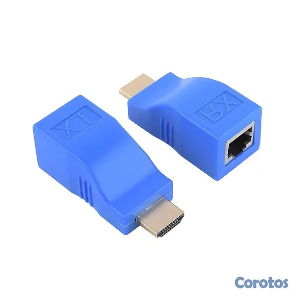 accesorios para electronica - Extensor HDMI por Cable de Red RJ45 – Transmisor y 3
