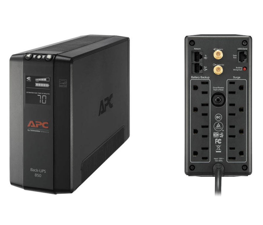 plantas e inversores - UPS APC BX850M-LM60 850VA BACK-UPS, 0.85KVA(850VA), 510 WATTS 0